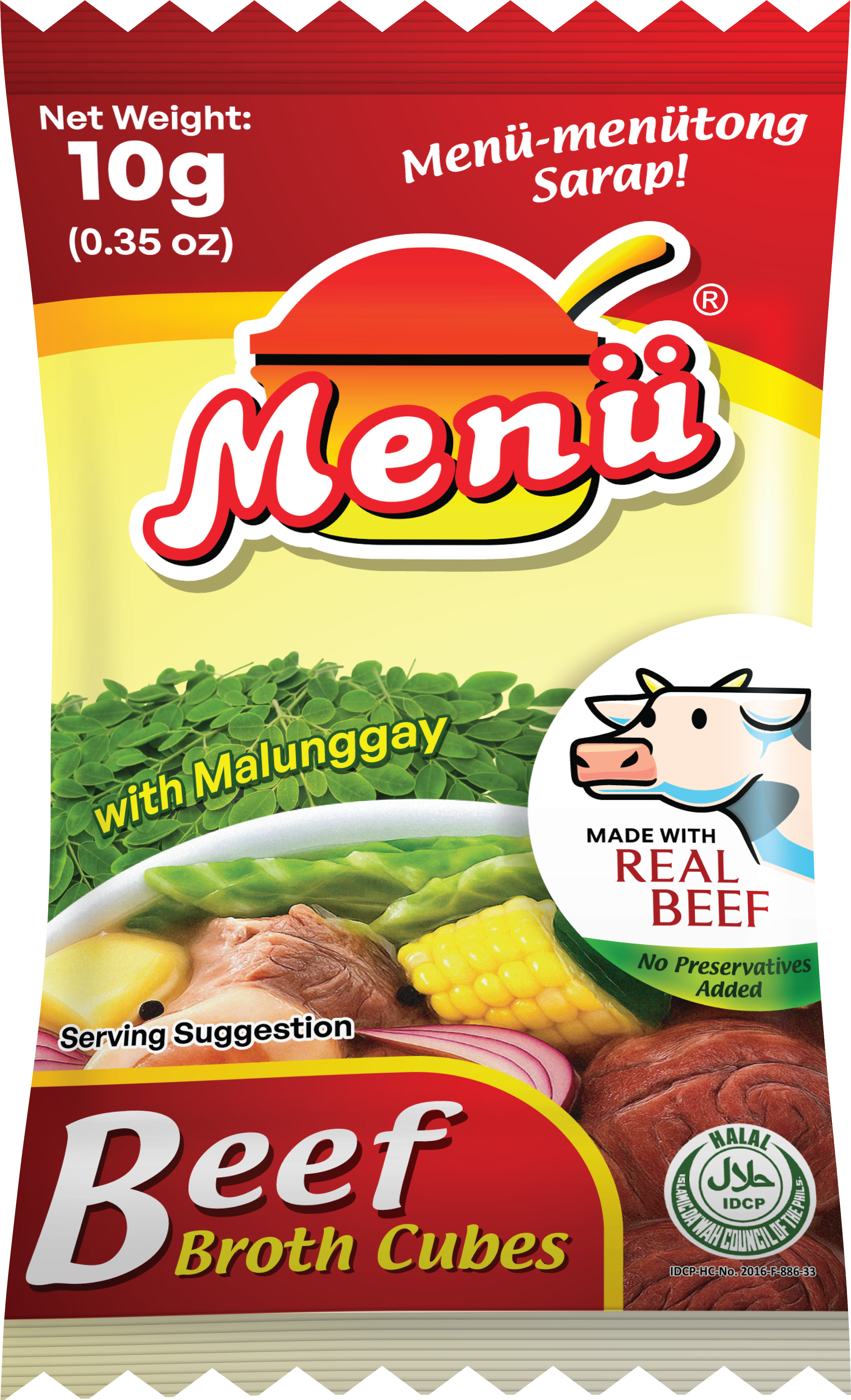 Menu Beef Broth Cube 10g